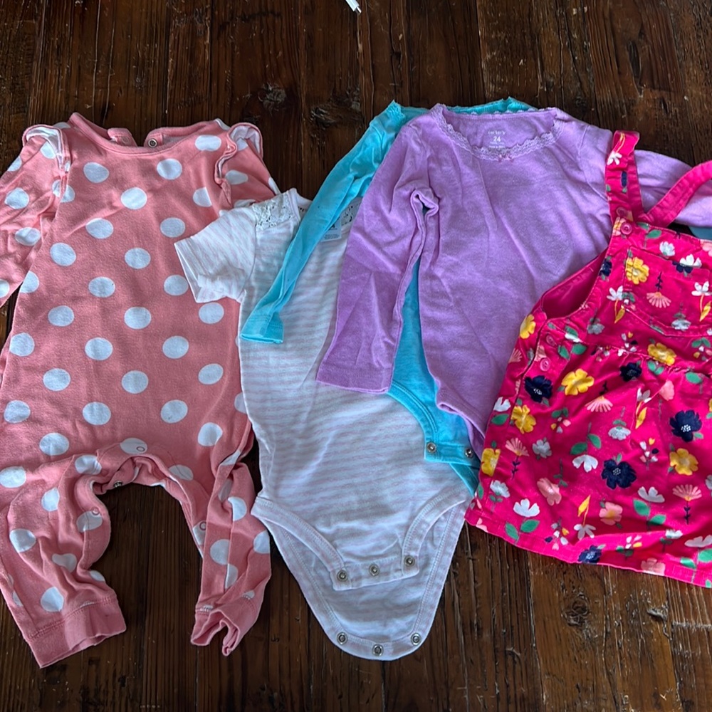 18-24 month bundle - onesies, romper and dress